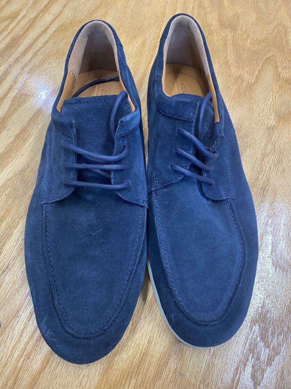 Ecco N3012 Citytray Lite Men's 6.5 Blue Suede Lace Up Low Top Oxford Shoes S65